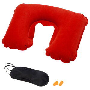 送料無料 ネックピロー 3点セット 耳栓 アイマスク U字型 首枕 枕 クッション お昼寝 休憩 仮眠 携帯 持ち運び 安眠 シンプル 出張 トラベル 旅行 仕事