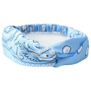 送料無料 ヘアバンド 女性 レディース 男性 メンズ 男女兼用 ヘアアクセサリー ヘッドバンド ヘアターバン バンダナ風 ペイズリー柄 個性的 かわいい おしゃれ エスニック風 エキゾチック風