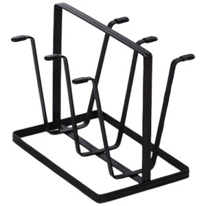 送料無料 グラススタンド コップ立て グラスホルダー 水切りスタンド 6個 滑り止め 卓上 収納 お手入れ簡単 乾燥 雑貨 シンプル ベーシック キッチン用品 台所用品 便利グッツ 黒 白 ブロン