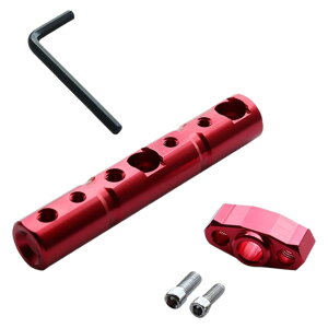 送料無料 バイク用マルチホルダー 8mm 10mm クランプバー マウントステー アダプタ ミラー スマホホルダー ハンドル スクーター 原付 固定 金属製 メタル