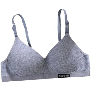 送料無料 ジュニアブラ ファーストブラ スポーツブラ ジュニア キッズ ガールズ 女の子 ブラジャー ノンワイヤー パッド入り 3/4カップ 3列 3段ホック インナー 下着 小学生 中学生 高校生 シ