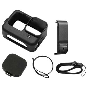 �������� GoPro�p �V���R���P�[�X �o�b�e���[�J�o�[ �����Y�J�o�[ �n���h�X�g���b�v 4�_�Z�b�g Hero13 Hero12 Hero 11 hero10 hero9 Black �����h�~ ���h�~