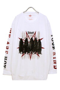 SLIPKNOT UNISEX LONG SLEEVED TEE: SHROUDED GROUP (BACK & ARM PRINT)