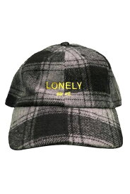 LONELY論理 ICON CHECK LOW CAP-BLACK