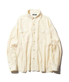 glamb (グラム) GB0123/SH06 : Oversized Smooth SH / オーバーサイズスムースシャツ - White