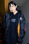 夜道雪×GEKIROCK CLOTHING "Guilty &Apple" MA-1 BLACK