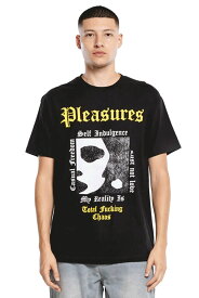 PLEASURES(プレジャーズ)REALITY T-SHIRT BLACK