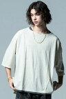 glamb (グラム) GB0223/CS09 : Fake Layered Wide CS / フェイクレイヤードワイドカットソー - White