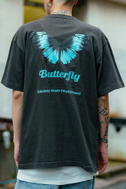 Subciety (サブサエティ)Butterfly TEE BLACK