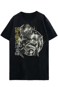 IRON MAIDEN UNISEX T-SHIRT: THE FUTURE PAST TOUR '23 GREYSCALE