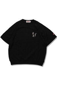 ANIMALIA (�A�j�}���A) STANDARD S/S CREWNECK SWEAT -KSKUN- BLACK