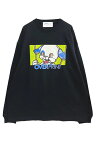 over print (オーバープリント) DOG EYES Heavy LS Tee (BLACK)