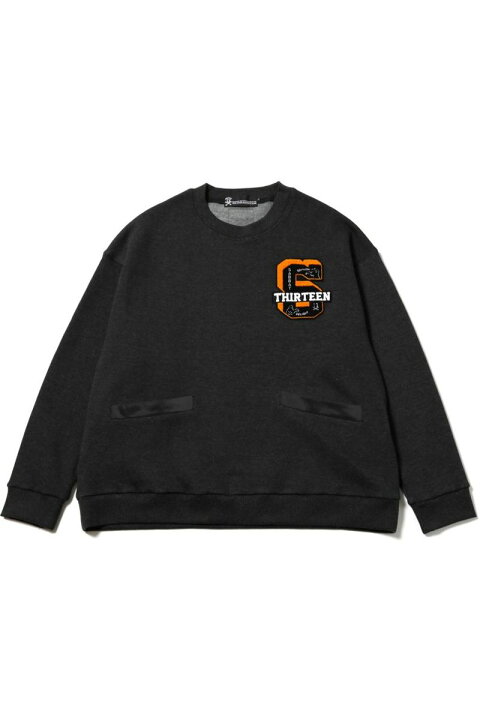 楽天市場】SABBAT13(サバトサーティーン) COLLEGE WIDE SWEAT BLACK 