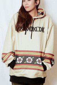 ANIMALIA (�A�j�}���A) ATTERNED ALL OVER HOODIE : Vintage Flowers BEIGE