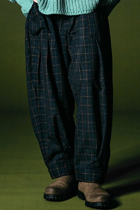 楽天市場】glamb (グラム) Windowpane Balloon Pants 