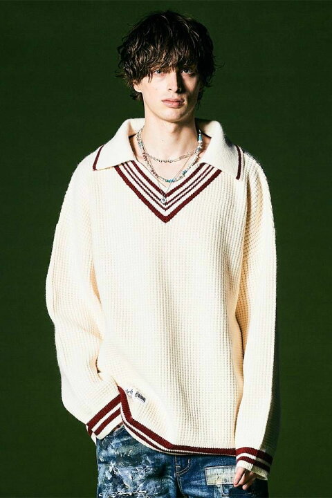 楽天市場】glamb (グラム) Collared Tilden Knit/カラードチルデン 