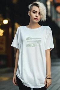 AILE VIVANTES (�G�C�����B���@���e�X) LINE MODE long t-shirt WHITE