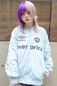 over print (オーバープリント) UMBRO * OVER PRINT MA-1 SAX