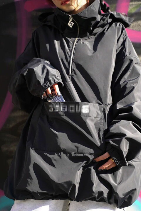 楽天市場】gibous(ギボス) Wind hoodie black : GEKIROCK CLOTHING