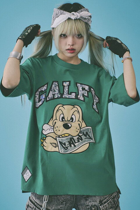 楽天市場】GALFY(ガルフィー) ガル札 Tee GREEN : GEKIROCK CLOTHING