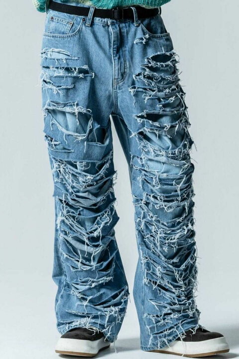 楽天市場】glamb(グラム)GB0324/P03 : Shred Damage Denim 