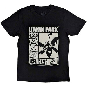 LINKIN PARK �o���hT�V���c ���j�Z�b�N�X: Logos Rectangle - BLACK