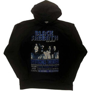 BLACK SABBATH Unisex Pullover Hoodie: Deutsches '73 - BLACK