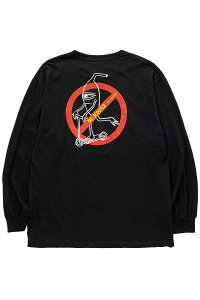 TOY MACHINE (�g�C�}�V�[��) NO SCOOTER LONG TEE - Black