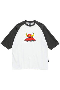 TOY MACHINE (�g�C�}�V�[��) TOY MONSTER RAGLAN 3/4 SLEEVE TEE - Chacoal