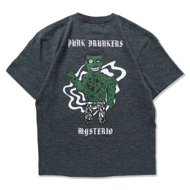 PUNK DRUNKERS (パンクドランカーズ) ［PDSxMysterio］プリミドランカーTEE - H.BLACK