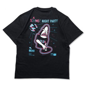 PUNK DRUNKERS (パンクドランカーズ) SAME NIGHT PARTY.TEE - BLACK