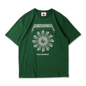PUNK DRUNKERS (パンク・ドランカーズ)［PDSxGODZILLA］メカゴジラTEE'2025 - D.GREEN