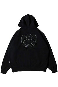 over print (�I�[�o�[�v�����g) ICONIC Zip Hoodie - Chacoal