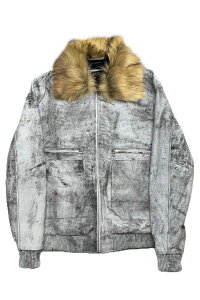 A Good Bad Influence (�A�E�O�b�h�E�o�b�h�E�C���t���G���X) WHITE SHARK LEATHER JACKET - White