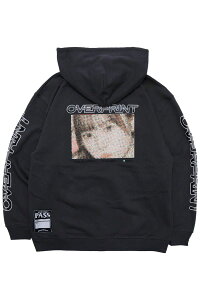 over print (�I�[�o�[�v�����g) DOT ART Zip Hoodie - Chacoal