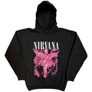 NIRVANA Unisex Pullover Hoodie: Angel Red (Black)