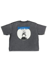 over print (�I�[�o�[�E�v�����g) purupuru pigment Tee C - Chacoal