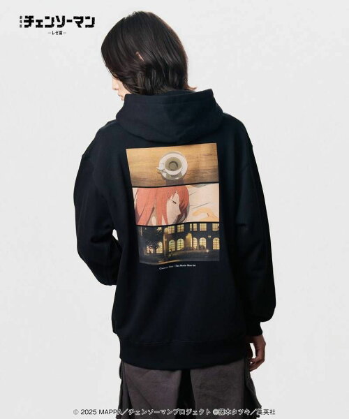 チェンソーマン×glamb(グラム) Denji ＆ Makima Hoodie / デンジ＆マキマ フーディ - Black