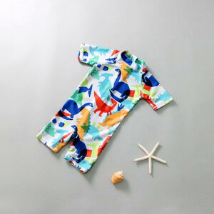 送料無料 水着 男の子 ボーイズ ベビー水着 オールインワン 恐竜 紫外線カット 日焼け防止 子供用 こども みずぎ かわいい 赤ちゃん