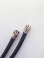 4K8K対応 アンテナケーブル 50m ○色を選べる 両端ネジ込丸型接栓付 S5C-FB 1本 1507-50○ ブラック、ホ…