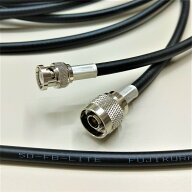 フジクラ 5DFB(5D-FB)-LITE 20m NP＋BNCP接栓付 無線接続ケーブル 50Ω 同軸ケーブル 黒色 1本 F5FL-20NB