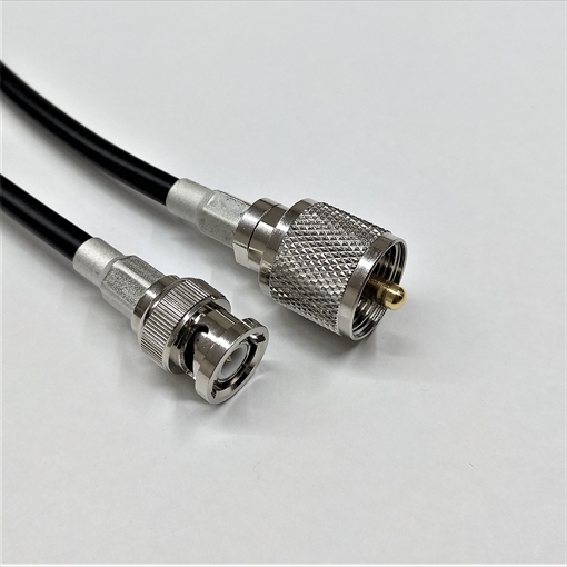 3D2V(3D-2V) 50Ω 0.7m BNCP x MP接栓付 変換ケーブル メール便ご利用で！日本全国どこでも！無線用 同軸ケーブル 黒色 1本 3d2v 3d-2v K32B-07BM