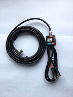 入出力ケーブル付分波器 全長7m 出力ケーブルネジ込みコネクタ付 S4C-FBケーブル 黒色 1ヶ メール便ご利…