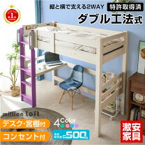 楽天市場】デスク付き ロフトベッド（テイスト（インテリア 