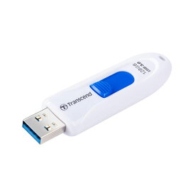 USBメモリ 128GB USB3.0 キャップレス スライド式 JetFlash 790 ホワイト 長期保証 トランセンド【ネコポス対応】 TS128GJF790W