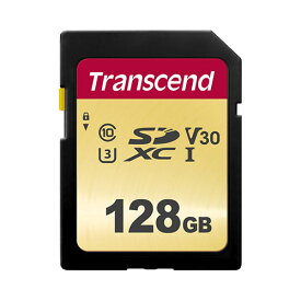 SDカード 128GB Class10 SDXC UHS-I V30 長期保証 トランセンド 【ネコポス対応】 TS128GSDC500S