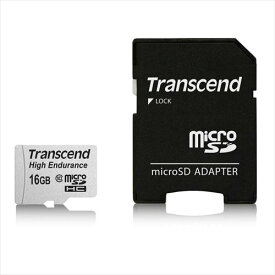 microSDカード 16GB Class10 高耐久 ドライブレコーダー向け SDカード変換アダプタ付 microSDHC マイクロSD 長期保証 トランセンド【ネコポス対応】 TS16GUSDHC10V