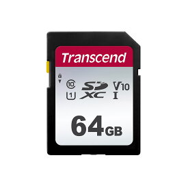 SDカード 64GB Class10 UHS-I V10 SDXC 長期保証 トランセンド【ネコポス対応】 TS64GSDC300S
