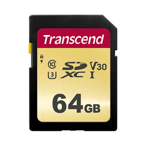 SDJ[h 64GB Class10 UHS-I V30 SDXC nCO[hۏ gZhylR|XΉz TS64GSDC500S