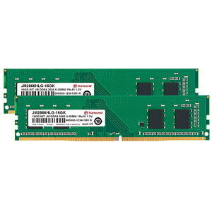 yő2,000~N[|szfXNgbvp 16GB Transcend DDR4-2666 PC4-21300 U-DIMM JM2666HLG-16GK TTvCylR|XΉz